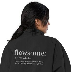 🧥 Black Flawsome Jacket windbreaker